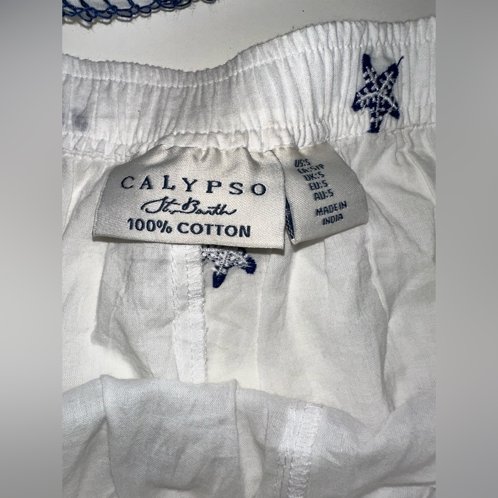 Calypso St Barthes Vacation Embroidered Two-Piece Set shorts tank top - Picture 2 of 4